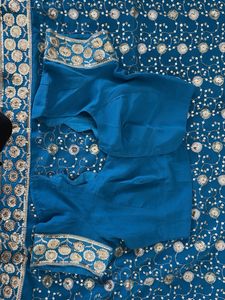 Elegant Teal Saree