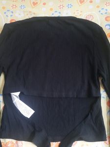 Black Cutout Top