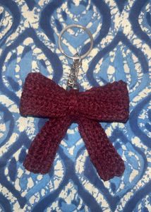 Crochet Bow Keychain🌸✨