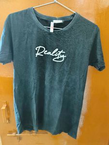 Striped 'Reality' Tee
