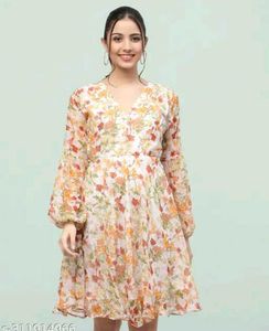 Floral Party Wear Dress