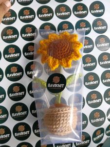 Sunflower Pot Crochet