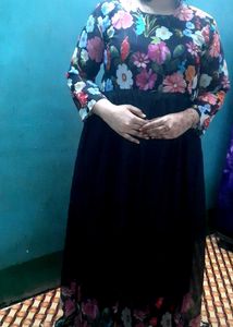 Black Anarkali Gown
