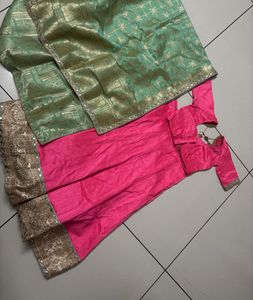 Pink & Green Indian Salwar Kameez