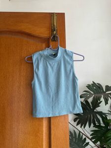 Blue Sleeveless Top
