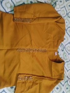 Elegant Mustard Kurti
