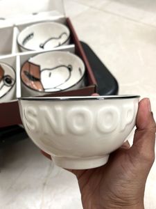 Snoopy Ceramic Bowls - Set of 4