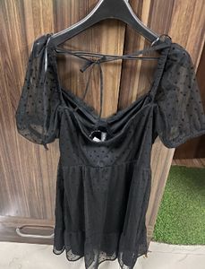 New H&amp;m Corset Inspired Black Dress