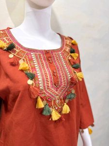 Elegant Maroon Kurta Palazzo Set