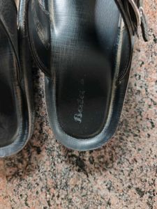 Bata Black Sandals