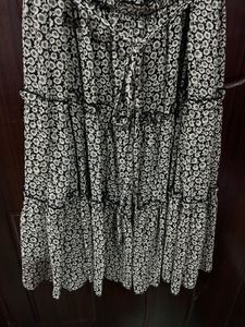 Tiered Tie Straps Dress