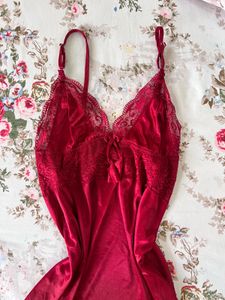 Red Lace Nightgown