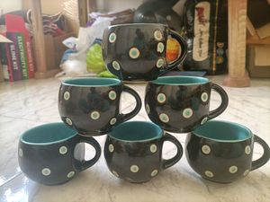 Dot Printed Tea Cups