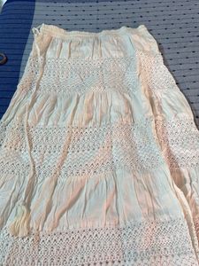 White Skirt From Trends