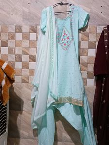Embroidered Suit Salwar Set 🩵