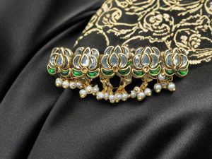 Lotus Kundan Clip