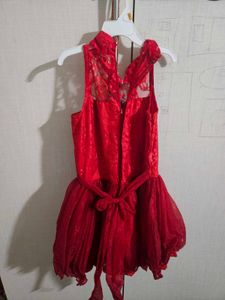 Red Girls' Party Dress