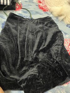Black Velvet Shorts