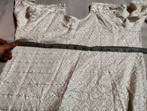 New Women White Stylish Kurta 💗