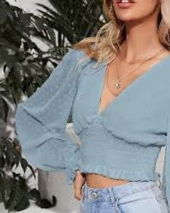 Lilac Polka Dot Long Sleeve Top