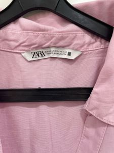 ✨ Pink Perfection: ZARA Lyocell-Linen Overshirt