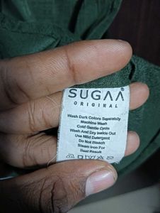 Velvet royal Green shirt