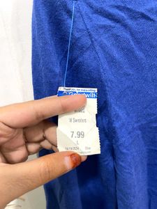 Imported Blue Cardigan Sweater A