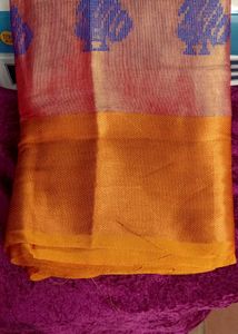 Orange &amp; Blue Saree
