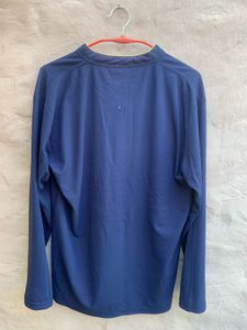 Navy Blue vintage Long Sleeve Shirt