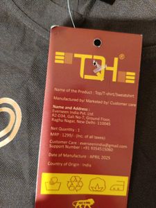 TQH Heart Graphic Oversized T-shirt, XL SIZE