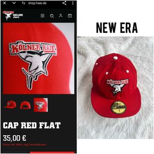 New era shark red cap