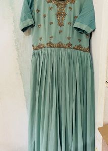Sage Green Embellished Dress