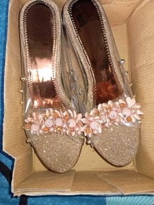 Sparkly Gold Heels