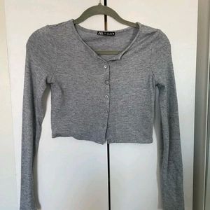 Zara Knit Cropped Sweater