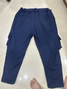 H&amp;m Heavy Navy Blue Cargo Pants