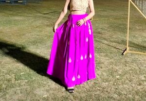 Pink Ethenic Skirt