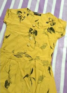 Cute Yellow Floral Dress