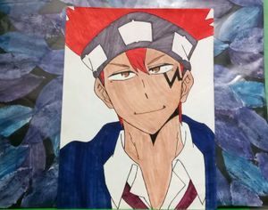 Handsome Anime Boy Portrait Very Good Condition