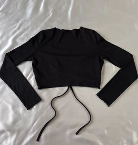 Urbanic Black Tie Up Shrug/Top