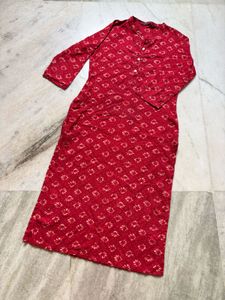 Red Printed Kurti