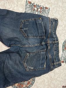 Striped Denim Jeans