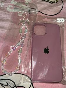 Iphone 13/14 Silicon Cover With Phone Charm