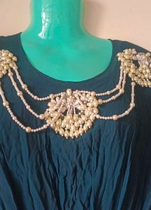 Elegant gorgeous Blue Kaftan Dress