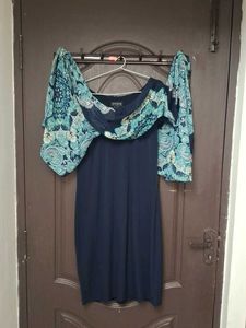 Chic Blue Print Top