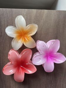 Flower hair claw clutch korean