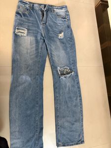Ripped Light Wash Jeans