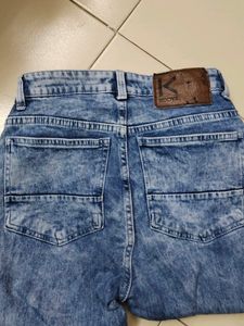 Koovs 26 Size Denim Jogger For Girls