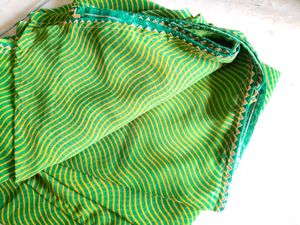 Green &amp; Yellow Saree