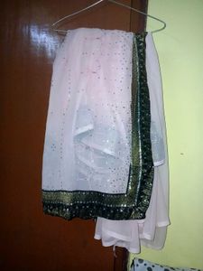 Dimond Work Saree New, Pink