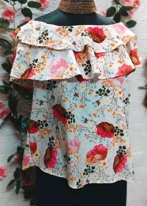 🎁Buy Two Get One Free🎁Floral Off-Shoulder Top